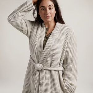 Parachute tan waffle lounge robe, XL